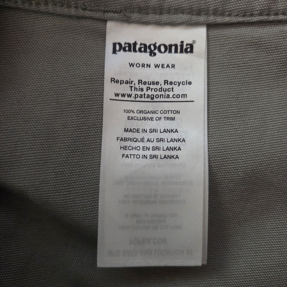PATAGONIA Stand Up Skirt Shale Organic Cotton Size 4 - Picture 5 of 6